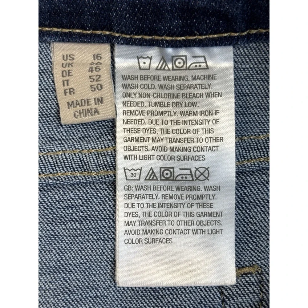 LOGO‎ Lori Goldstein Women's 16 Sexy Boyfriend Jeans Classic Essential Everyday
